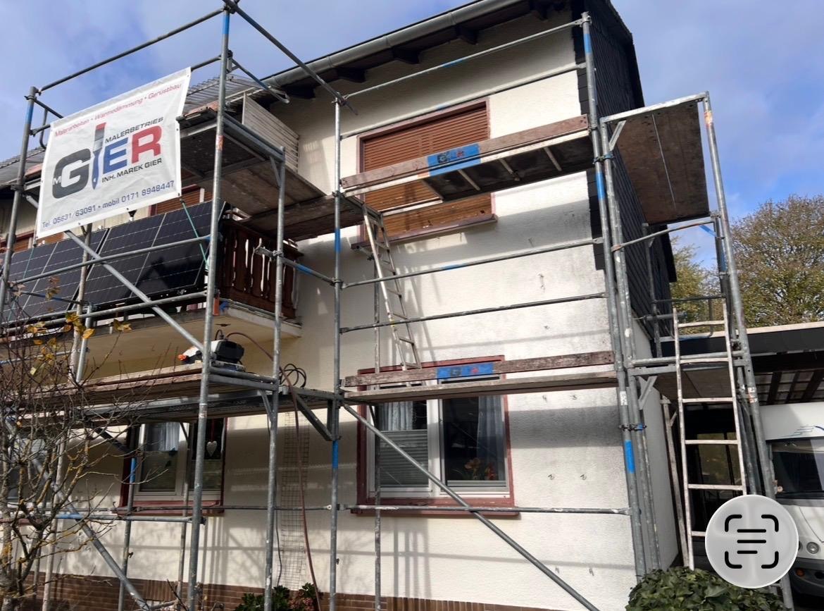 Gerüstbau in Korbach – Fassadenarbeit